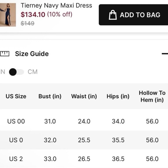 NWT Tierney Navy Maxi Dress from Azazie - Picture 9 of 9